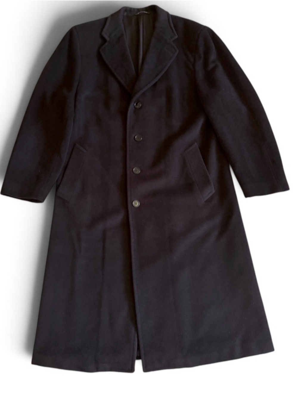 Canali for Bloomingdale's Vintage Pure Virgin Wool Overcoat Italy Size 52R US 42